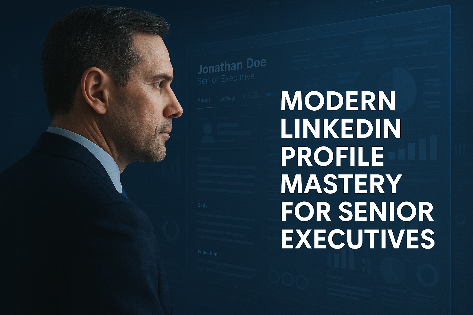 LinkedIn mastery for senior executives graphic